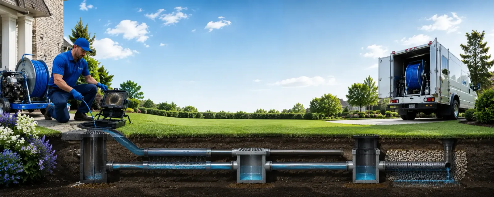 Outdoor drain cleaning information for Swanville, MN